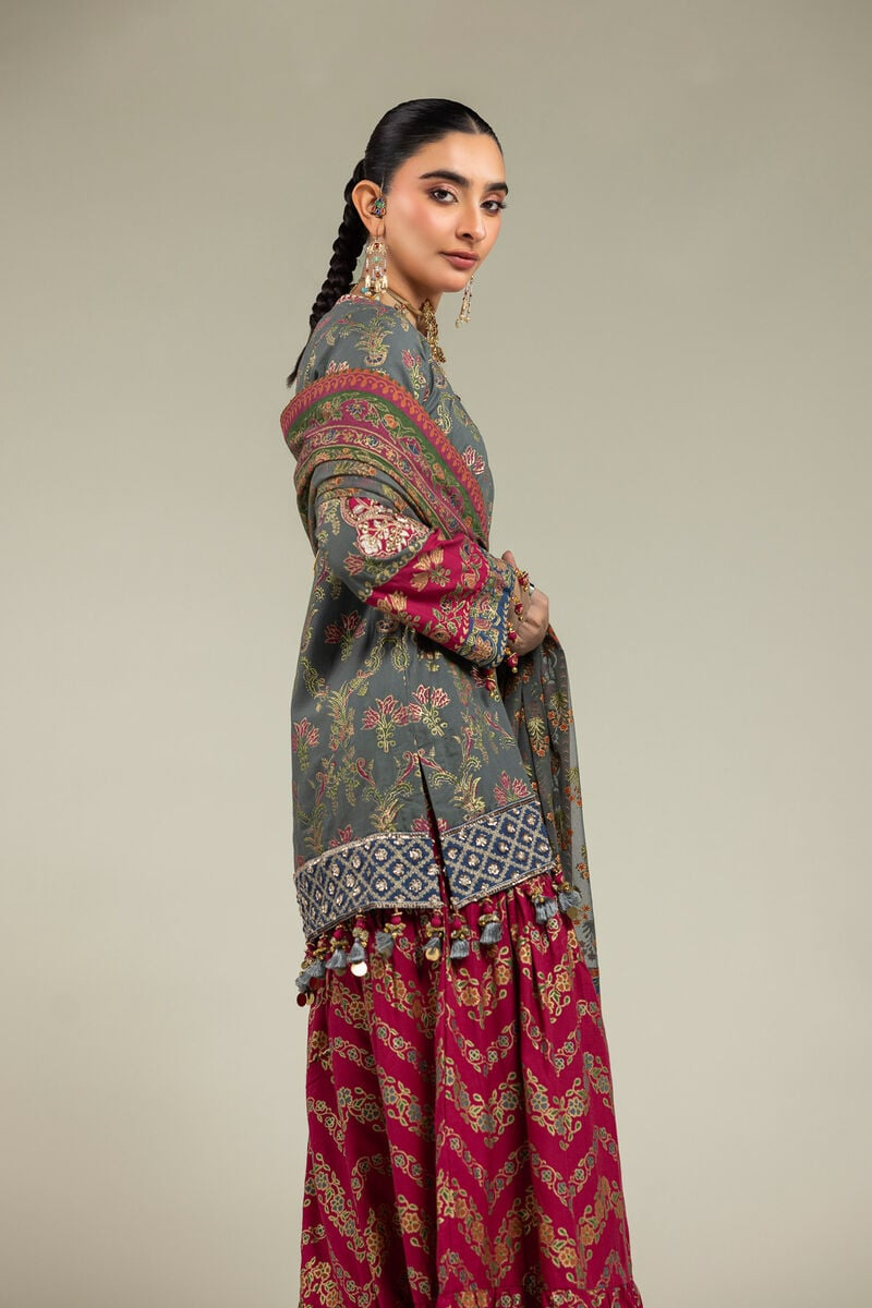 Embroidered | Raw Silk 3-Piece Set