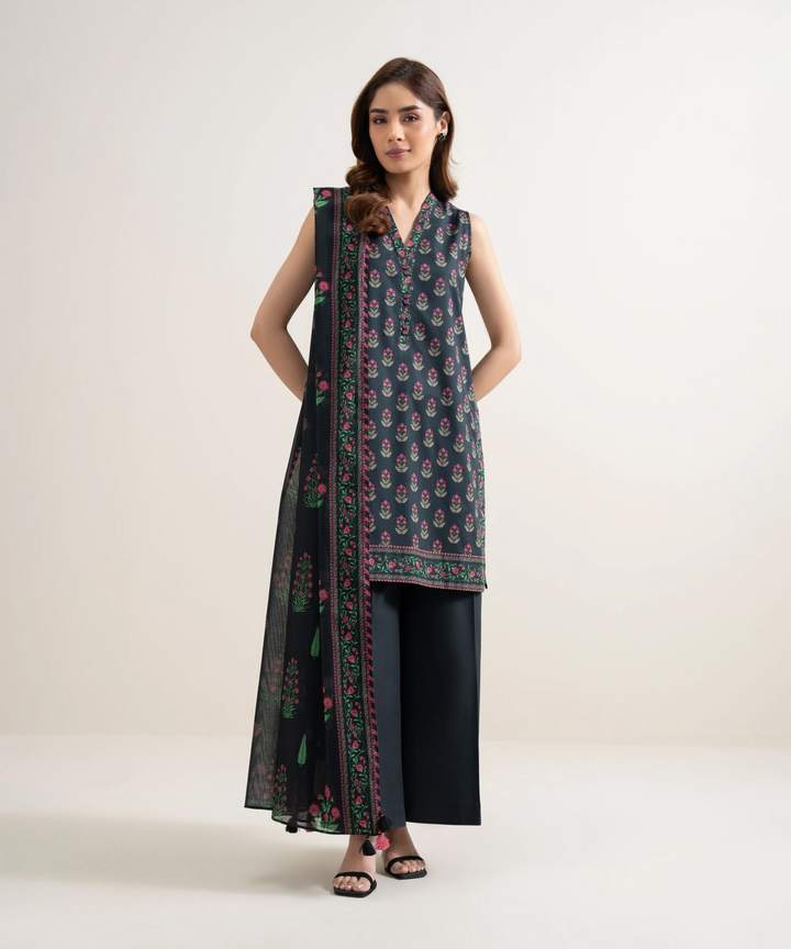 3 Piece - Printed Lawn Suit