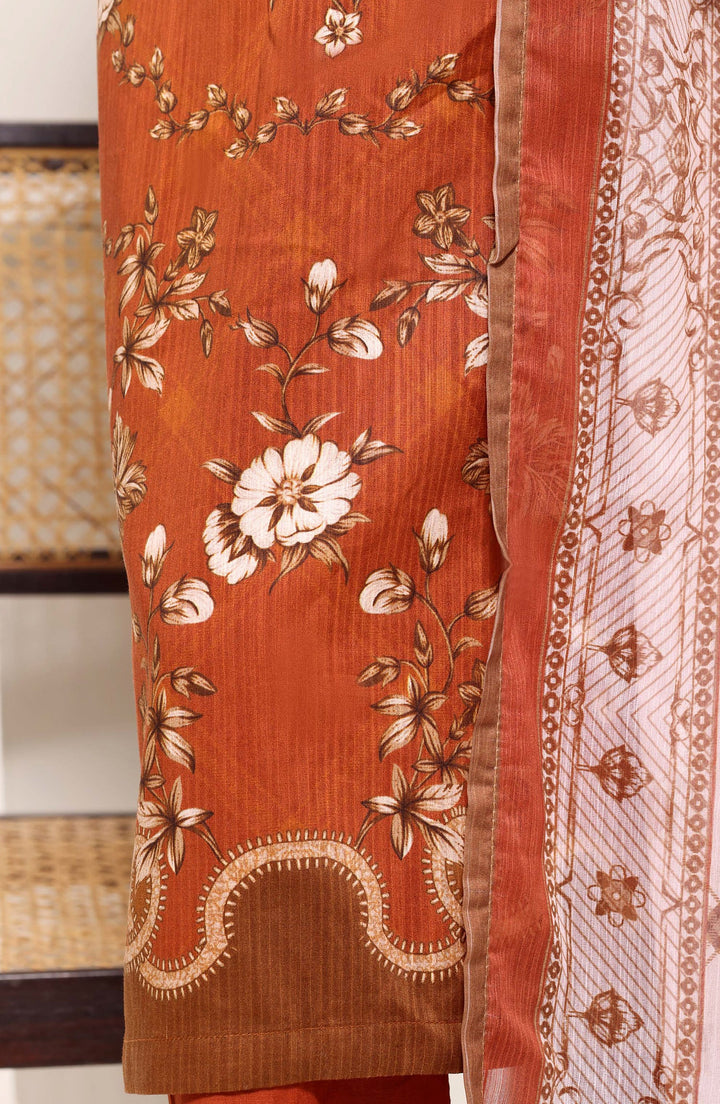 Printed Lawn Stitched 3 Piece Suit