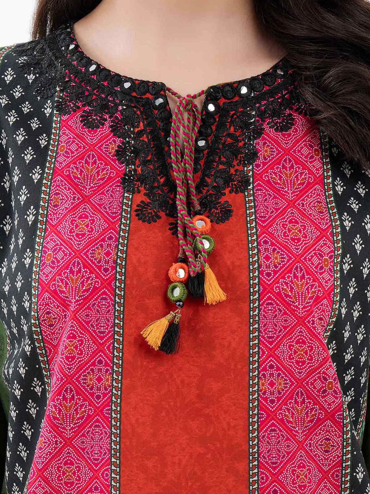 Limelight || Cambric Kurti-Embroidered (Pret) A0102TP