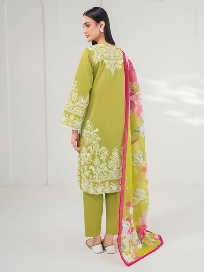 3 Piece Lawn Suit-Paste Print (Pret)