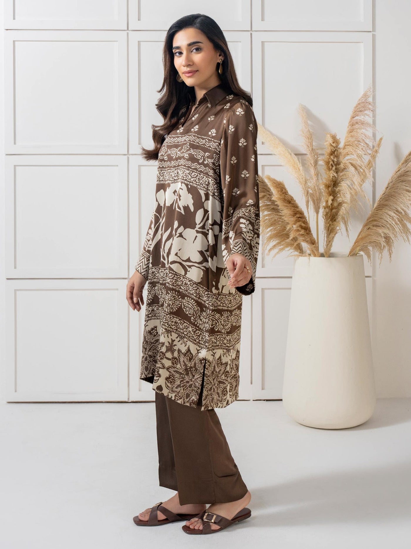 2 Piece Silk Suit Printed (Pret)
