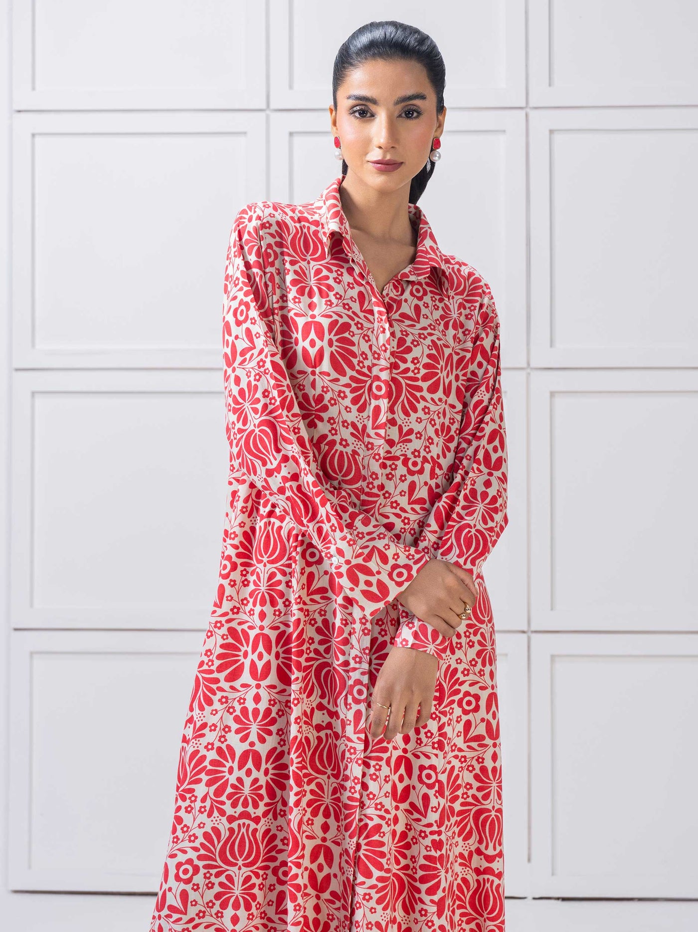 Viscose Dress-Printed (Pret)