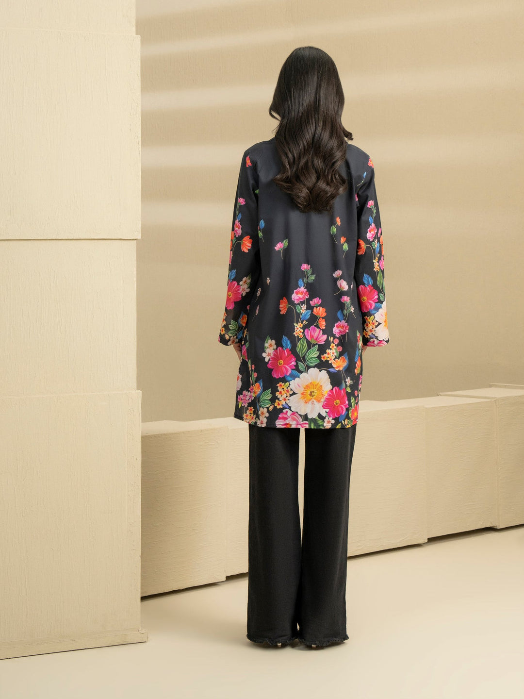 Cambric Kurti-Embroidered (Pret)