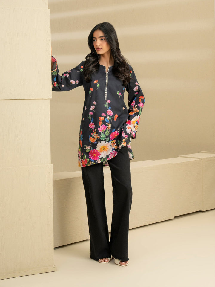 Cambric Kurti-Embroidered (Pret)