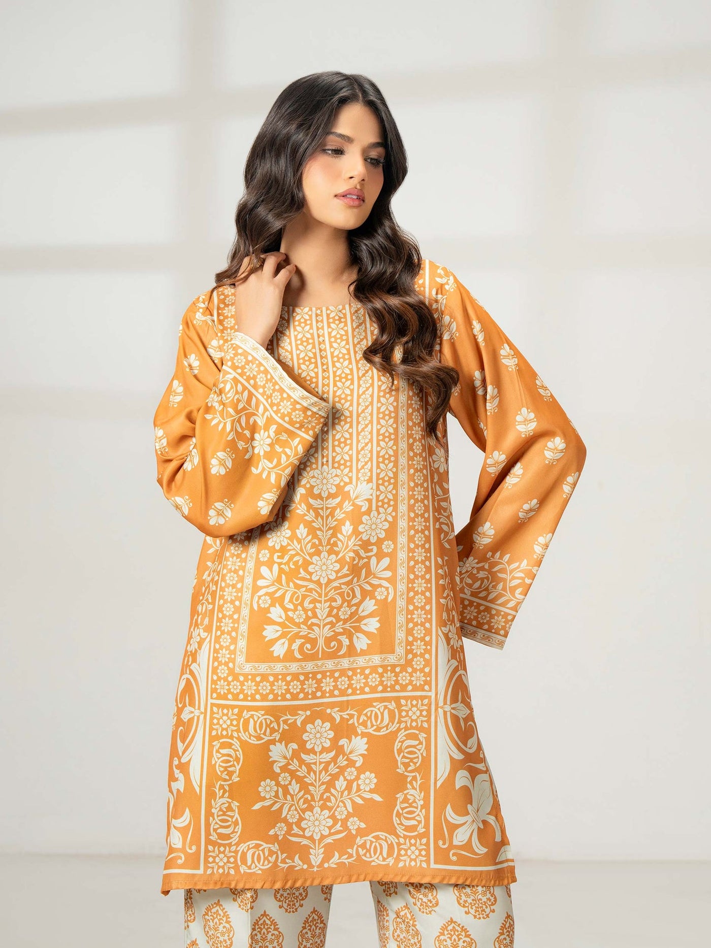 2 Piece Silk Suit-Printed (Pret)