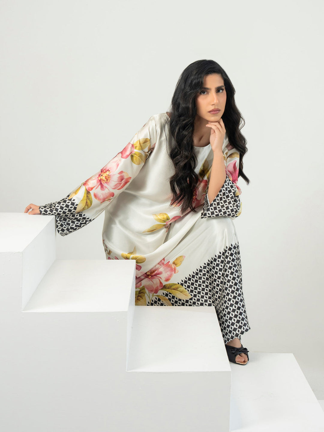 Silk Shirt-Printed (Pret)