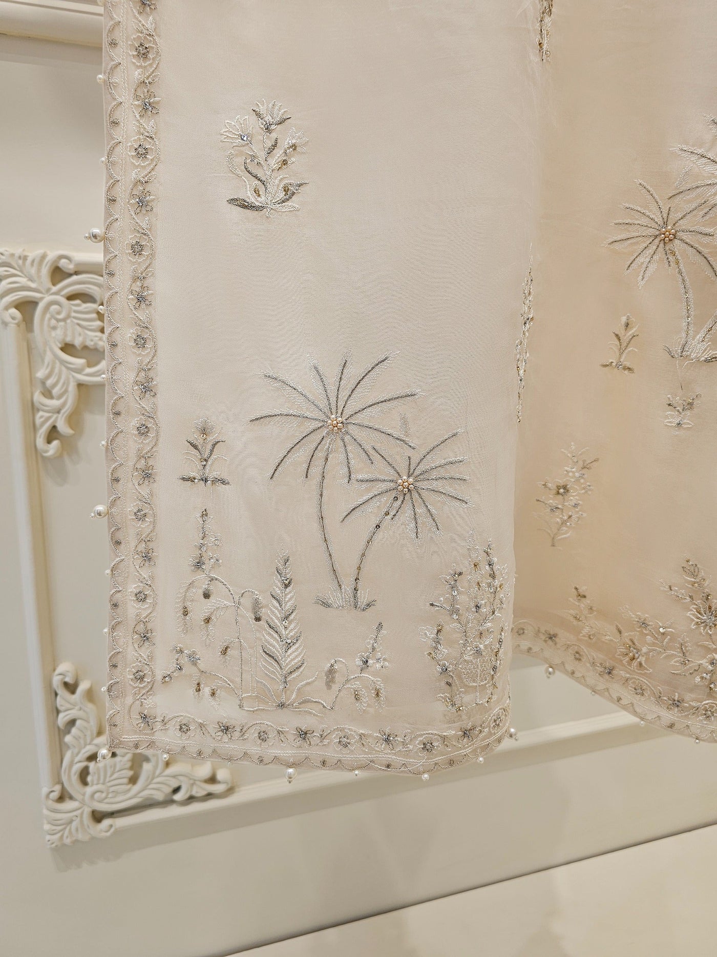 3 Piece - Pure Organza Embroidered Suit