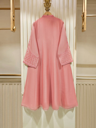 3 Piece - Pure Cotton Net Embroidered Suit