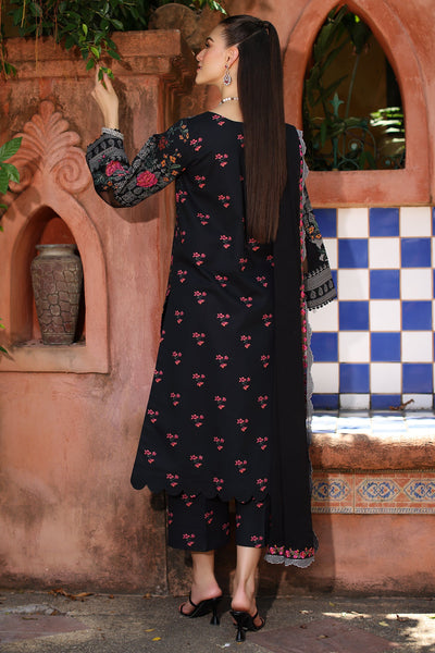 CHARIZMA Unstitched Printed Lawn with Embroidered Chiffon Dupatta PM4-35