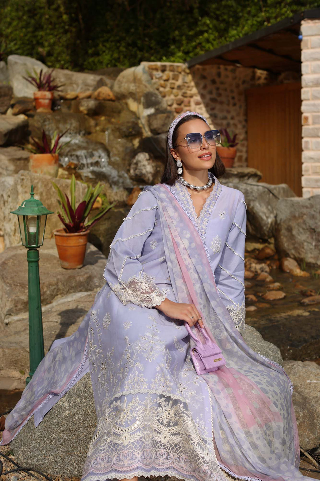 Luxe Chikankaari Lawn
