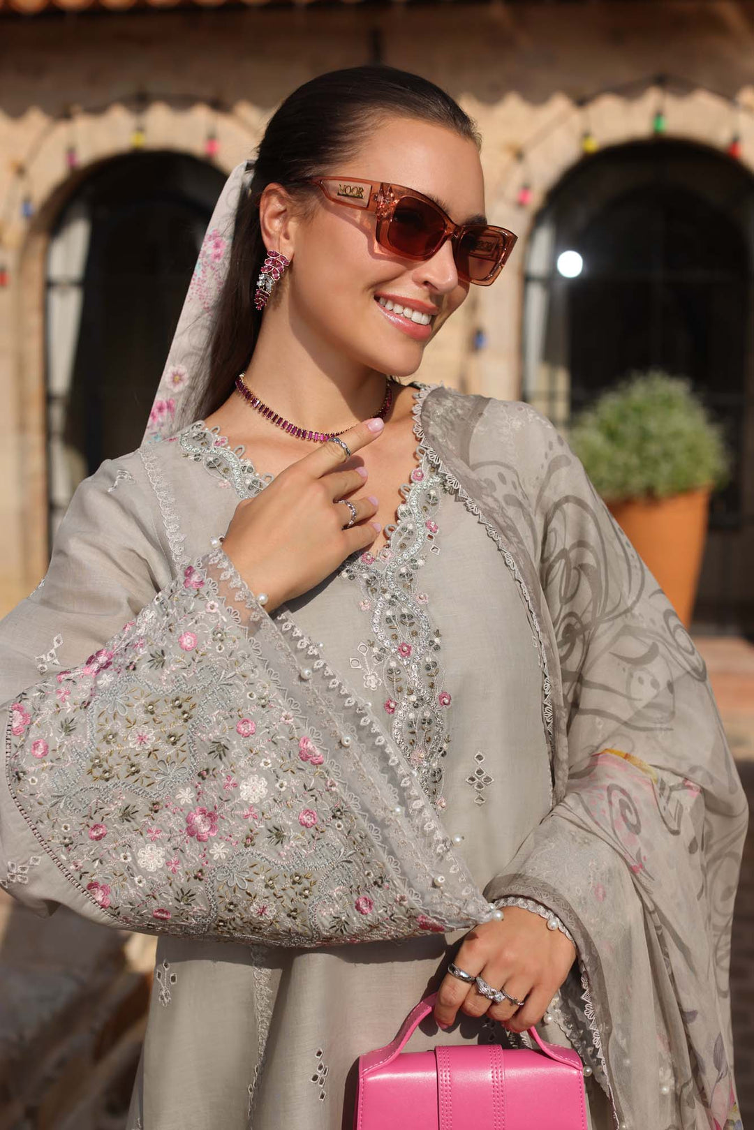 Luxe Chikankaari Lawn