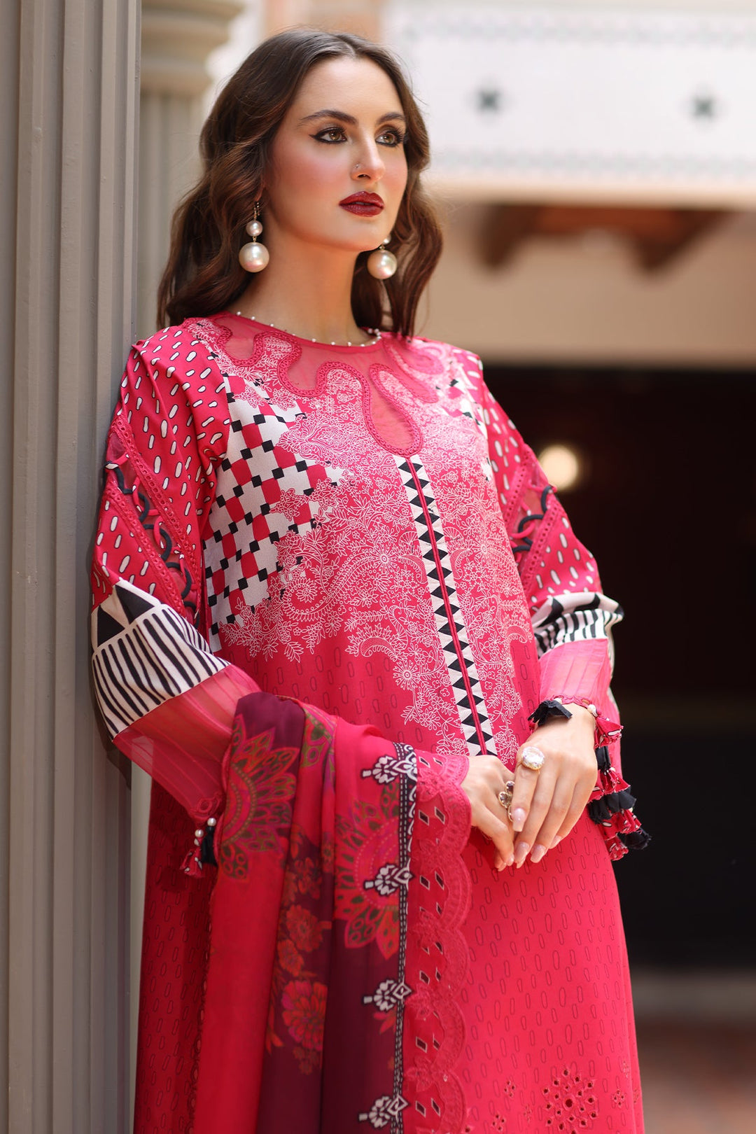 3-PC Unstitched Embroidered Lawn Collection