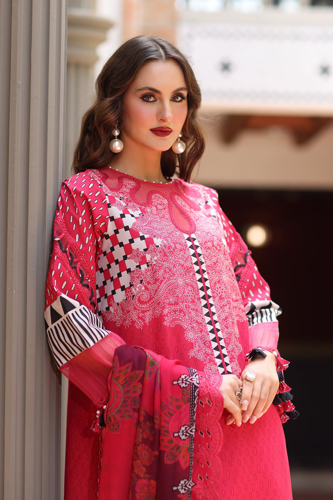 3-PC Unstitched Embroidered Lawn Collection