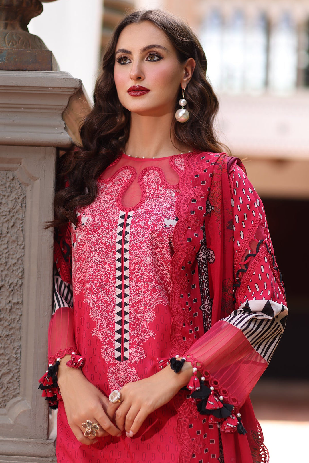 3-PC Unstitched Embroidered Lawn Collection