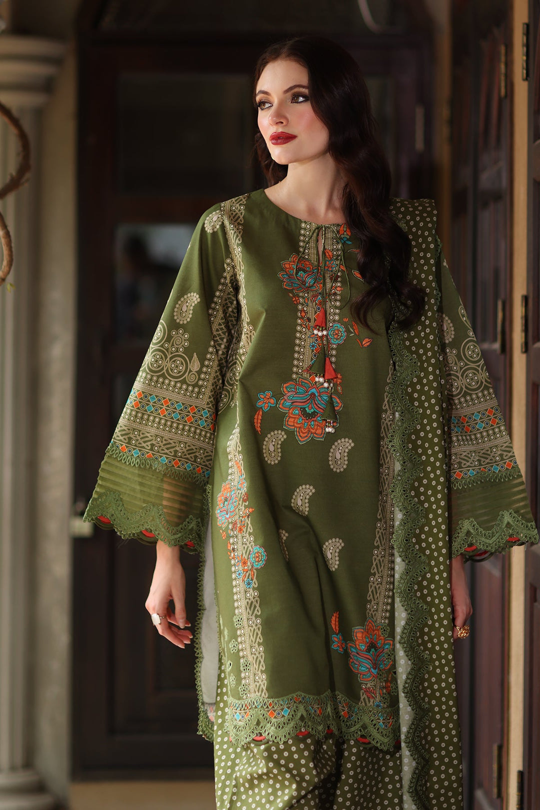 3-PC Unstitched Embroidered Lawn Collection