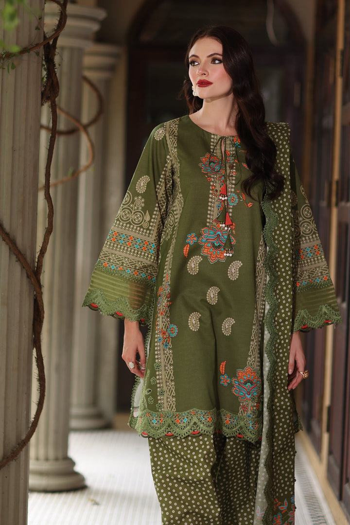 3-PC Unstitched Embroidered Lawn Collection