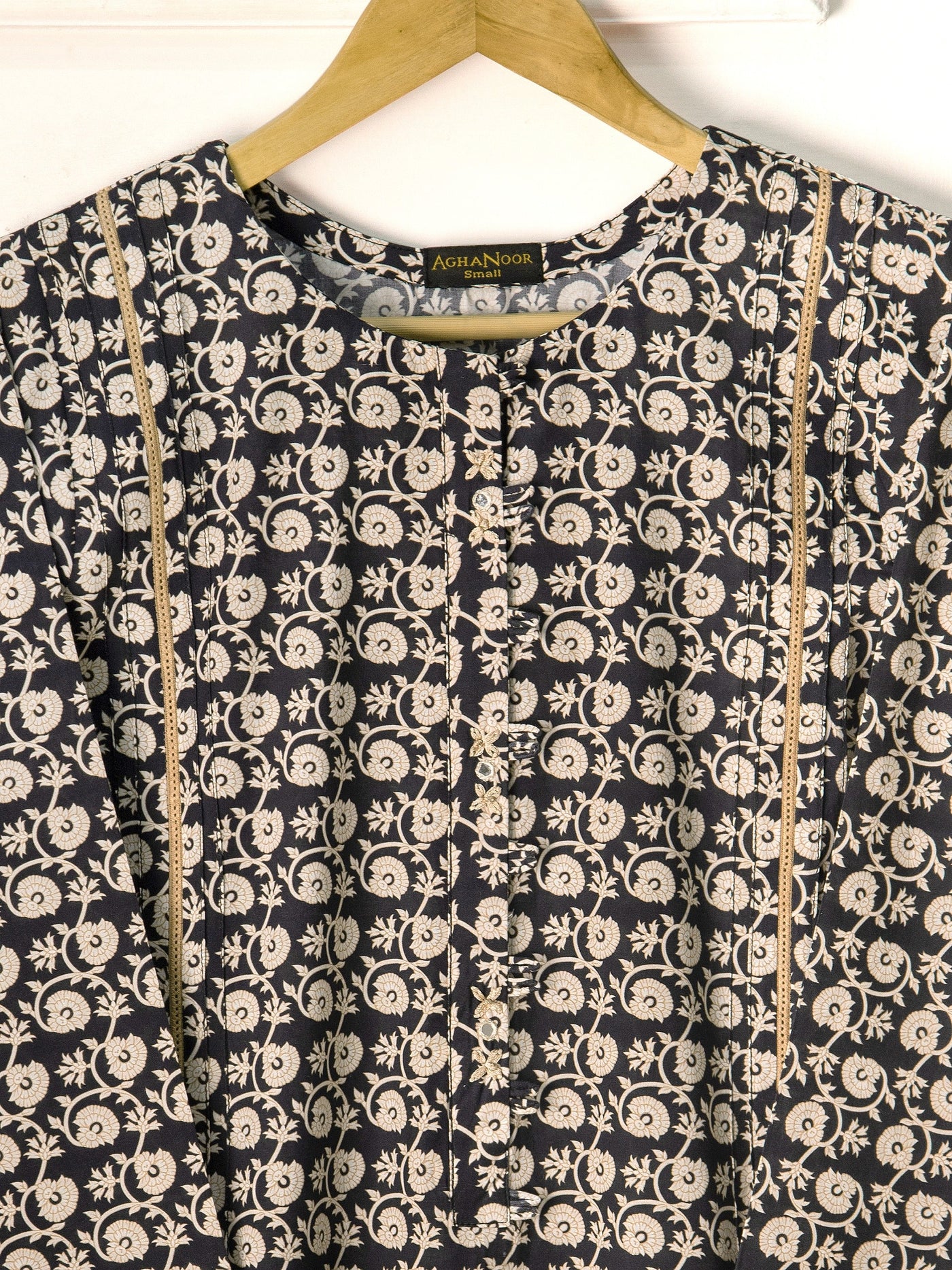 2 Piece - Embroidered Printed Cambric Suit