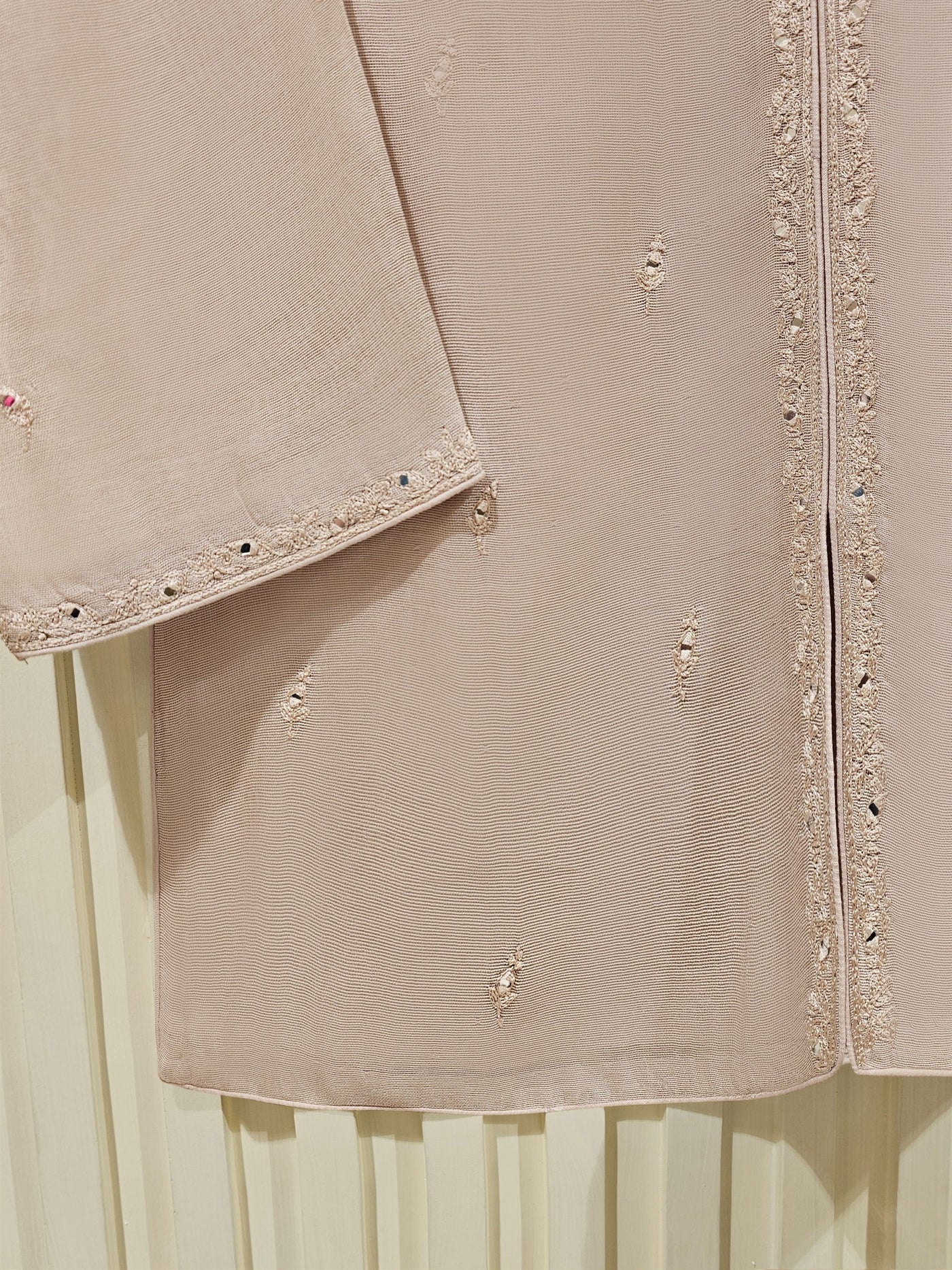 3 Piece - Pure Cotton Net Embroidered Suit
