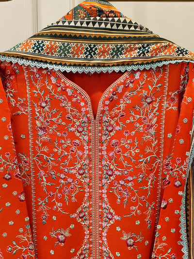 3 Piece - Pure Embroidered Lawn Suit