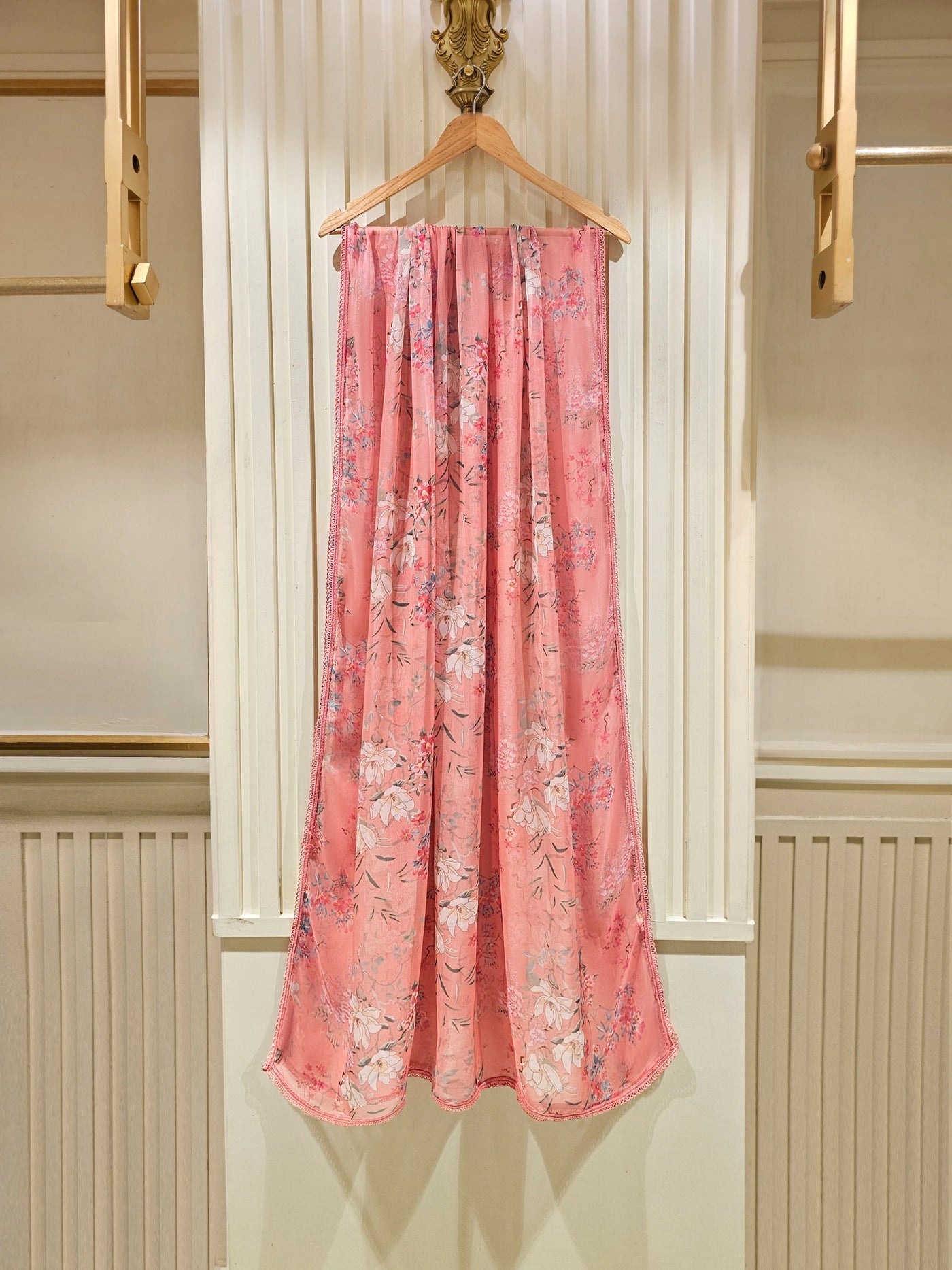 3 Piece - Pure Cotton Net Embroidered Suit