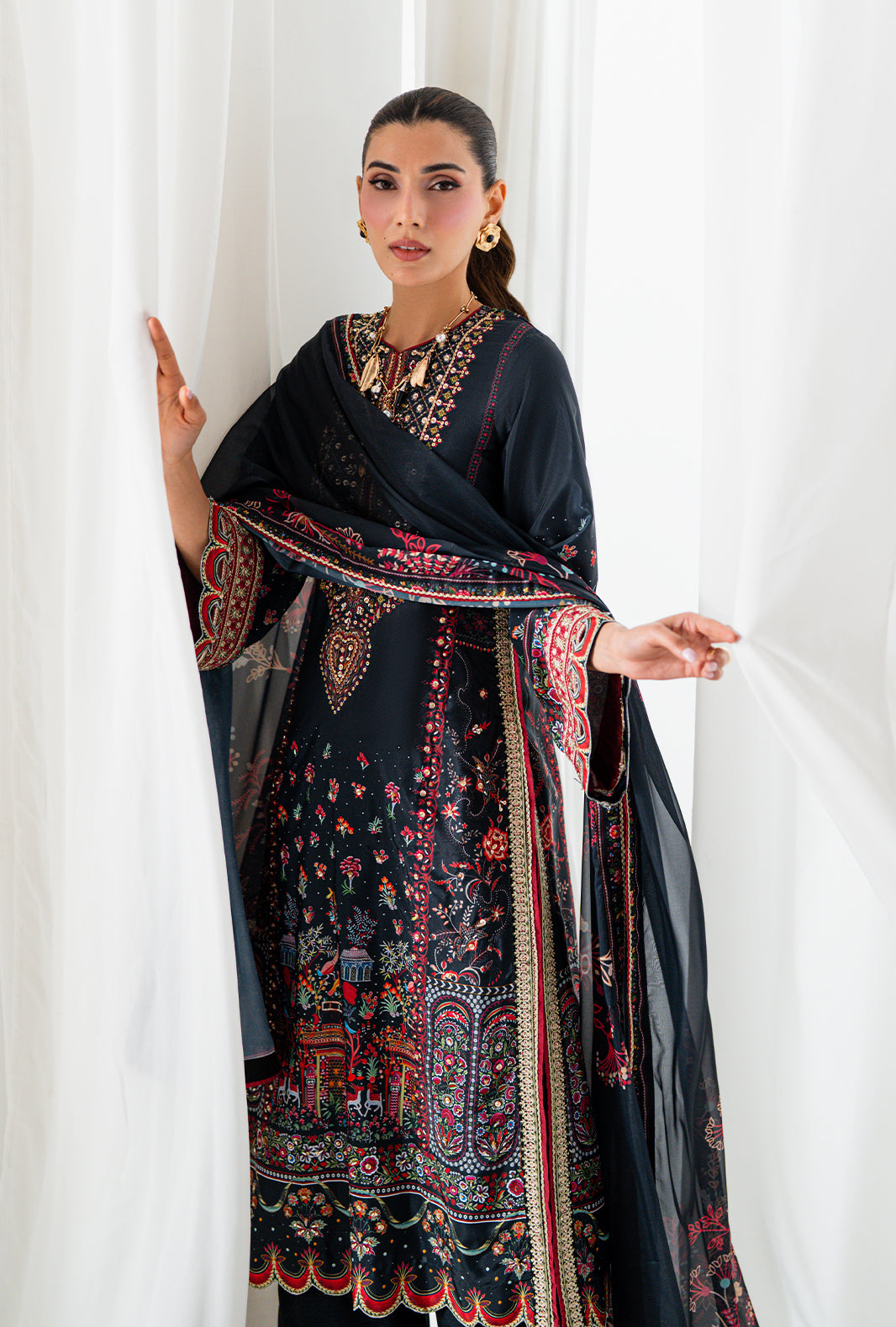 Premium Crepe Silk 3 Piece Suit