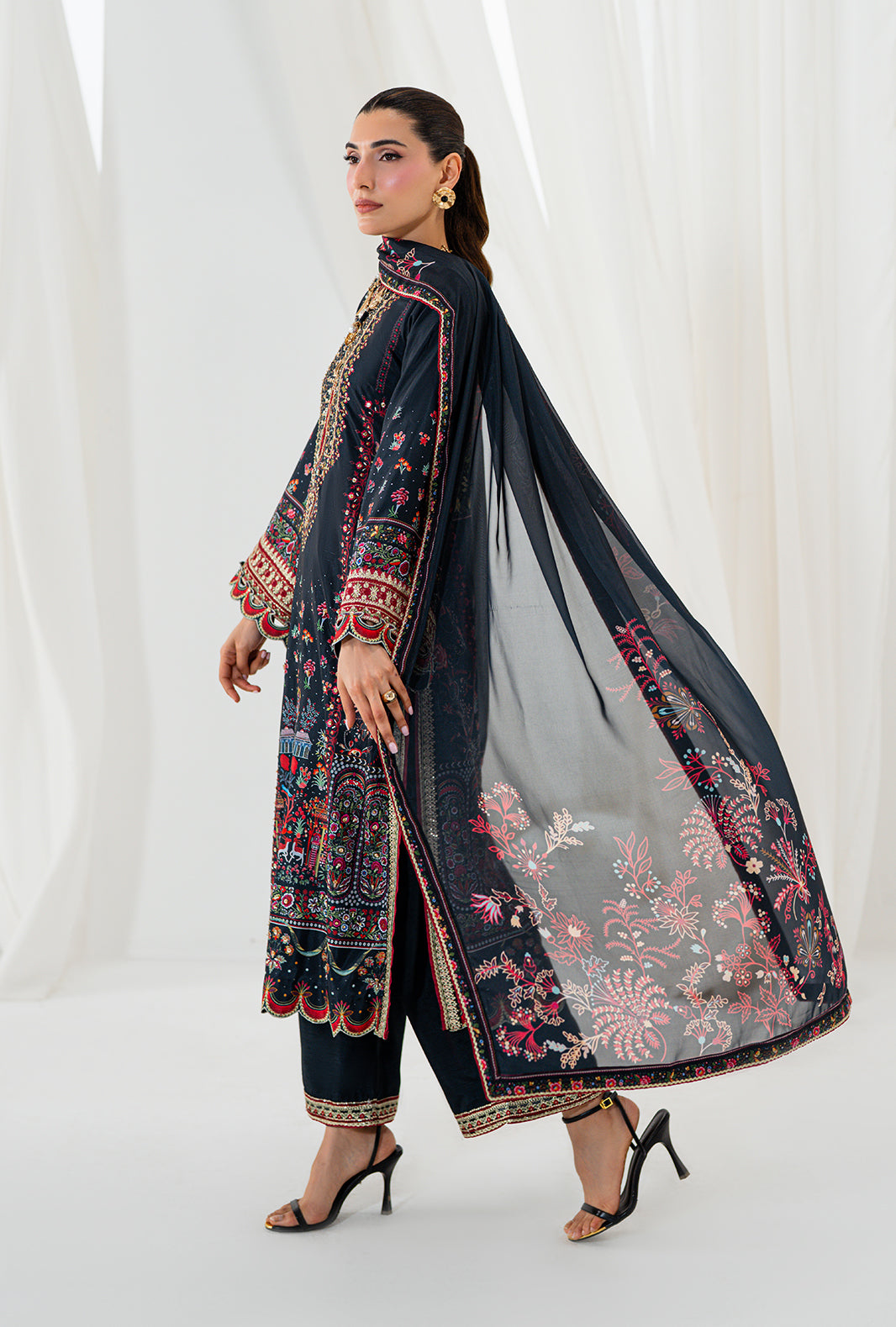 Premium Crepe Silk 3 Piece Suit