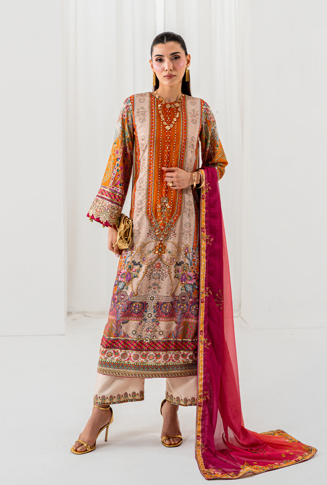 Premium Crepe Silk 3 Piece Suit