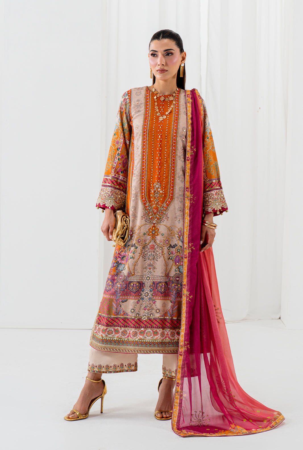 Premium Crepe Silk 3 Piece Suit