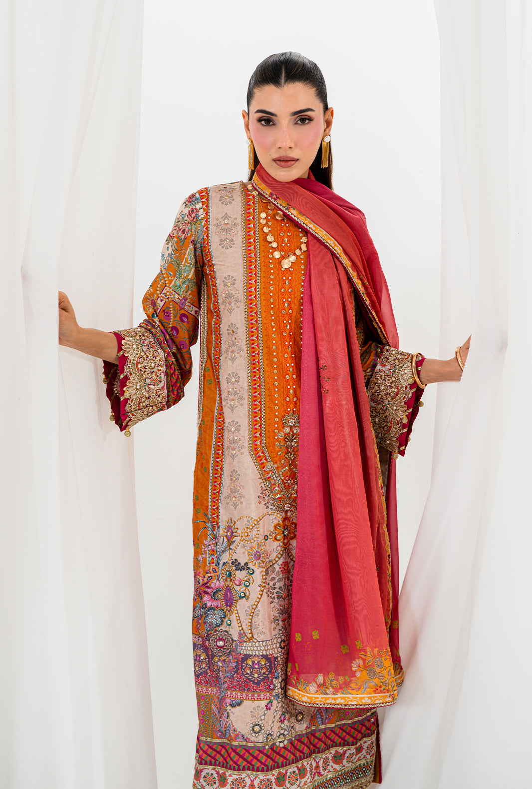Premium Crepe Silk 3 Piece Suit
