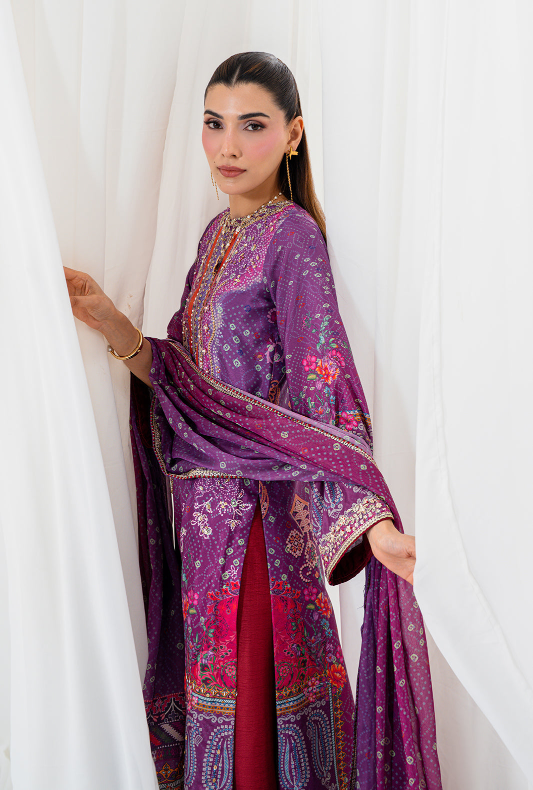 Premium Crepe Silk 3 Piece Suit