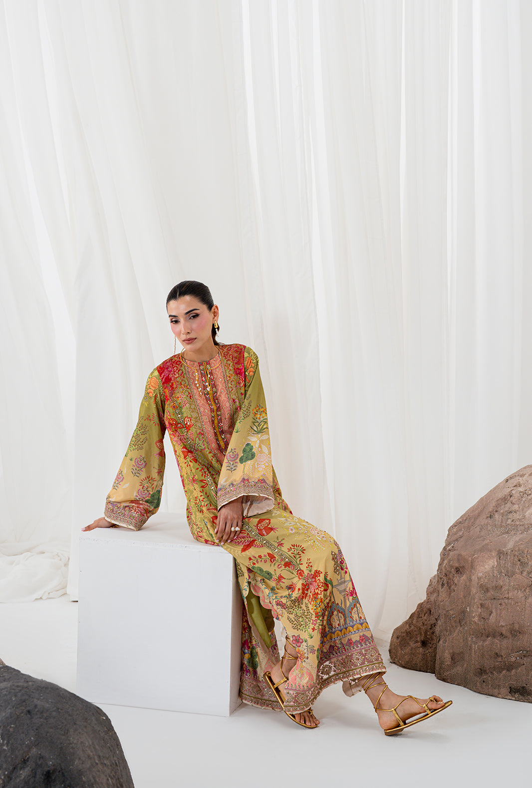Premium Crepe Silk 3 Piece Suit