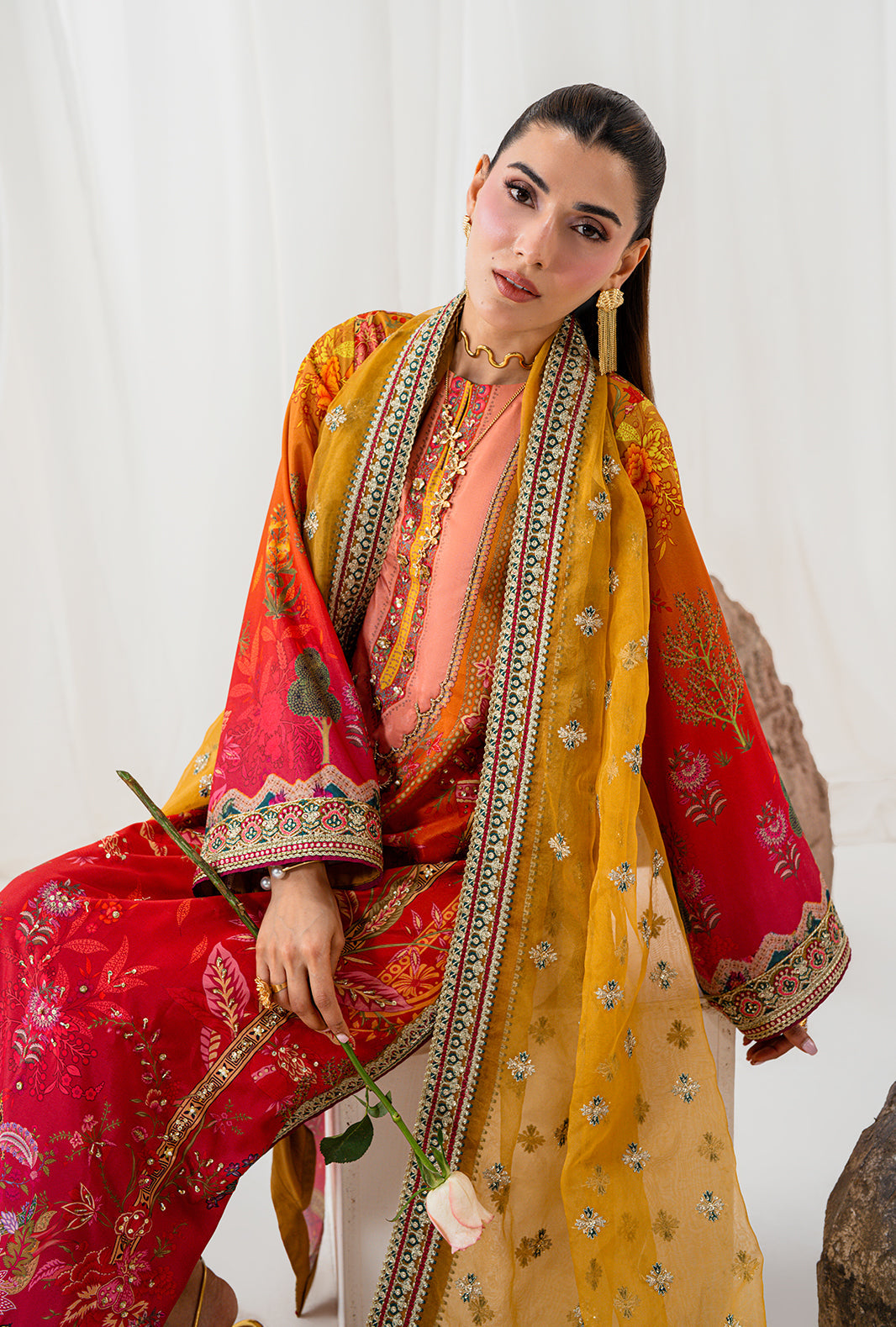Premium Crepe Silk 3 Piece Suit
