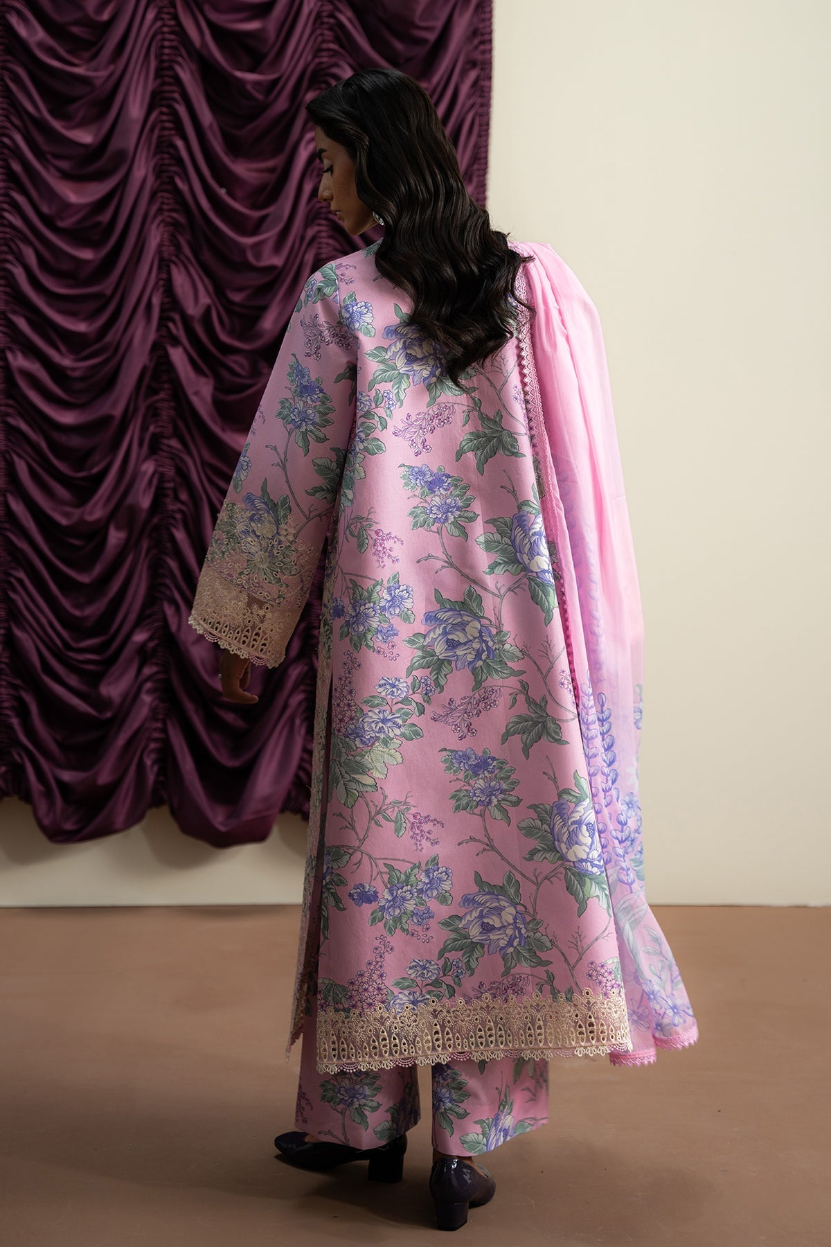 The Bare Minimum Embroidered  Lawn