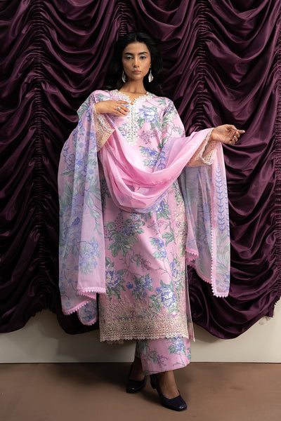 The Bare Minimum Embroidered  Lawn