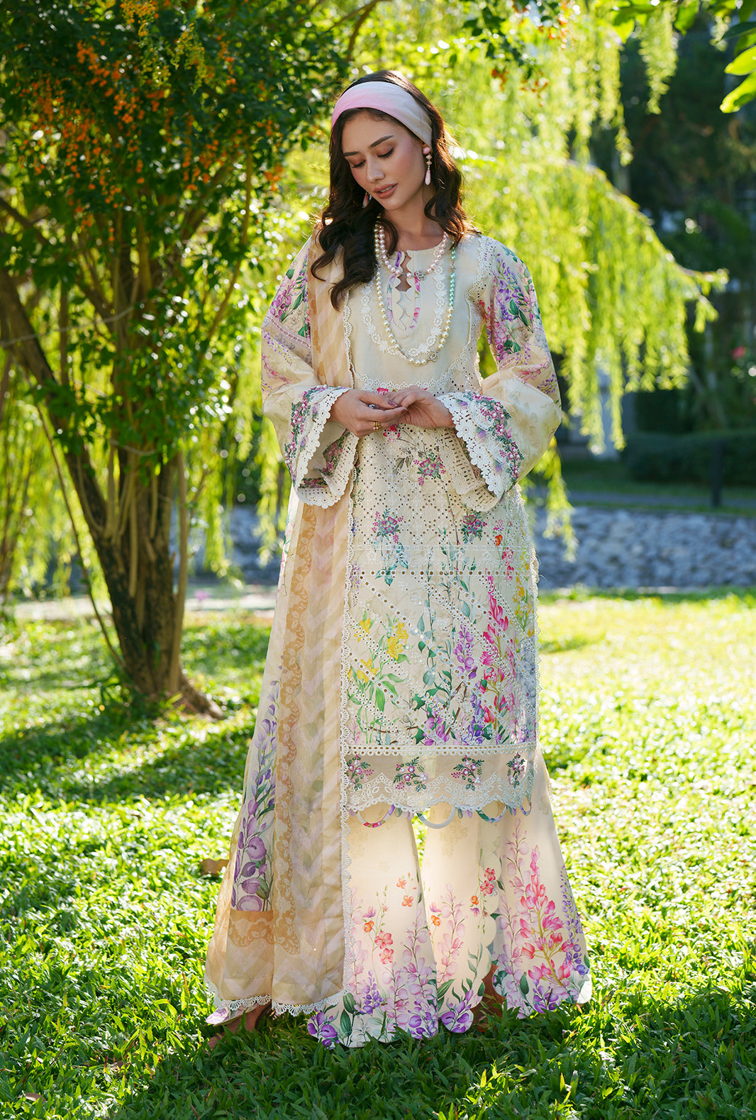 Printed Chikankari