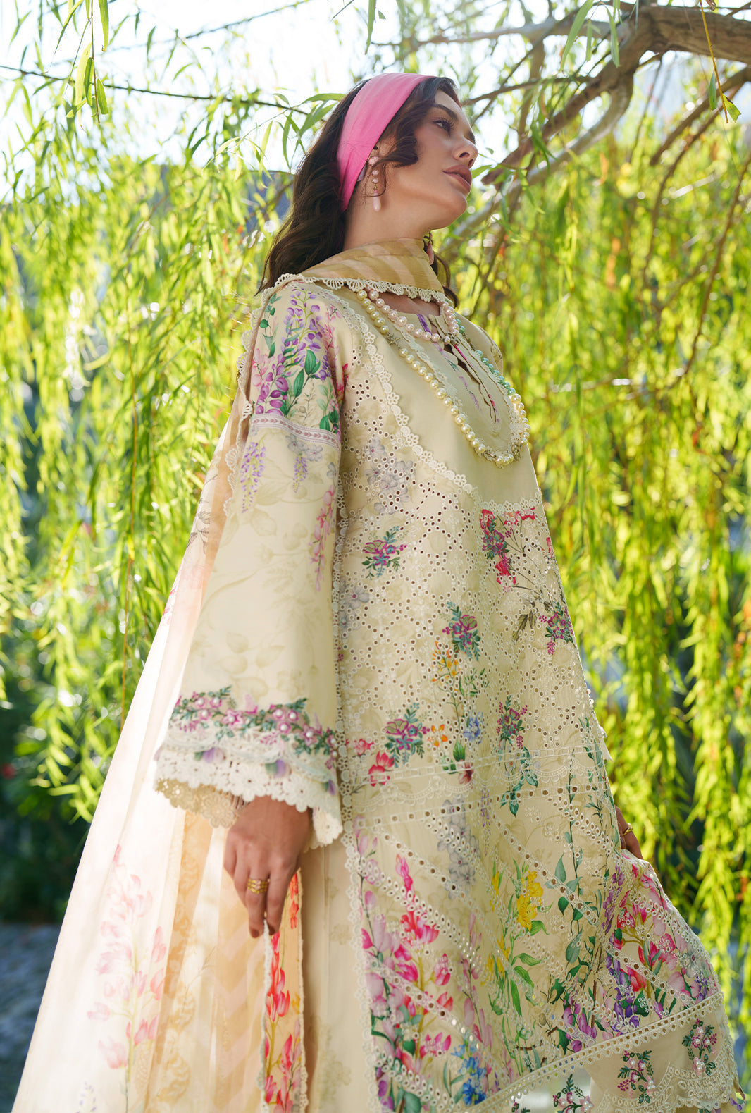 Printed Chikankari