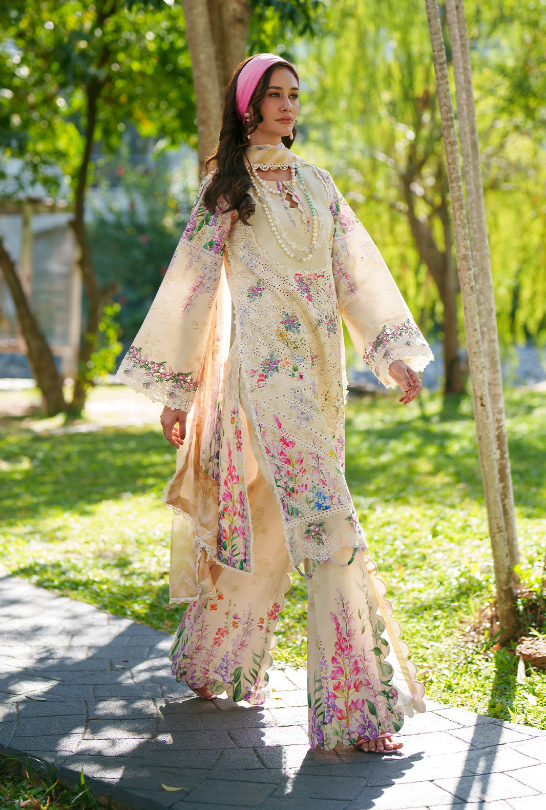 Printed Chikankari