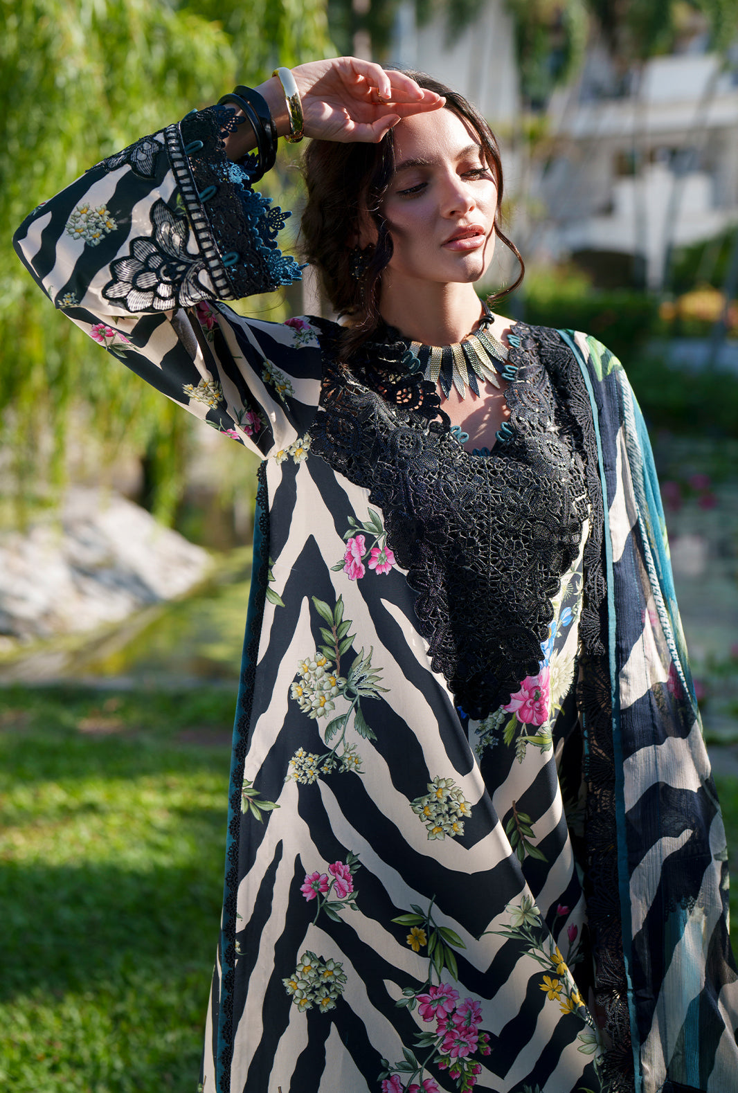Printed Chikankari