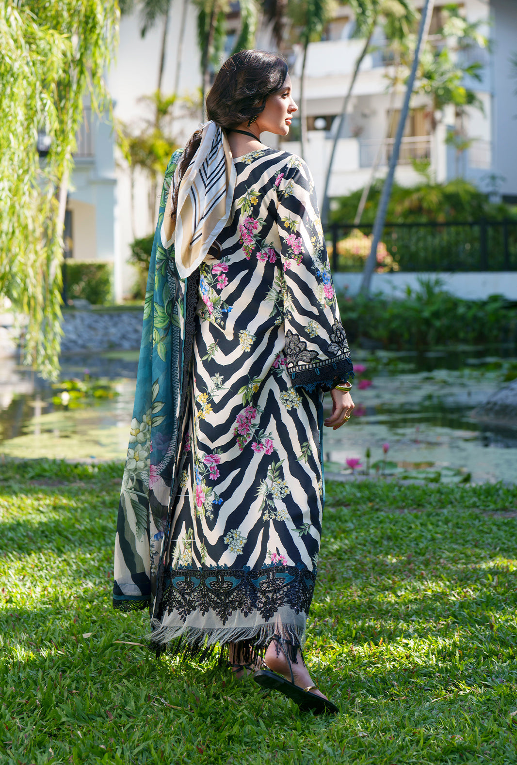 Printed Chikankari