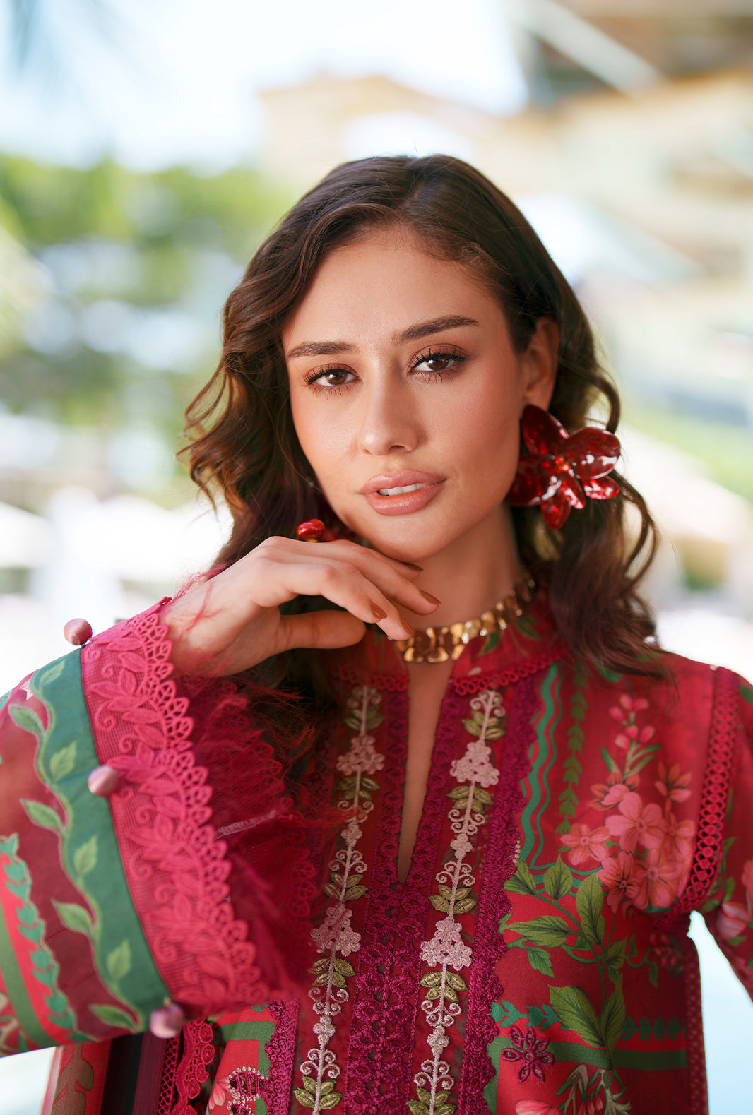 Printed Chikankari
