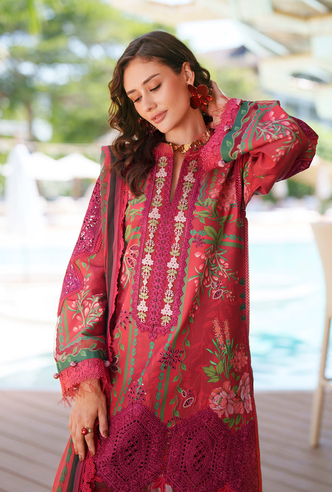Printed Chikankari