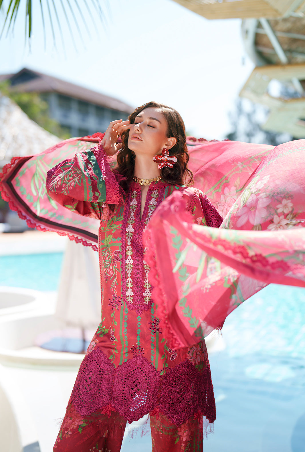 Printed Chikankari