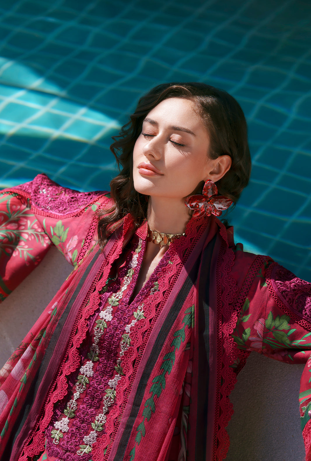 Printed Chikankari