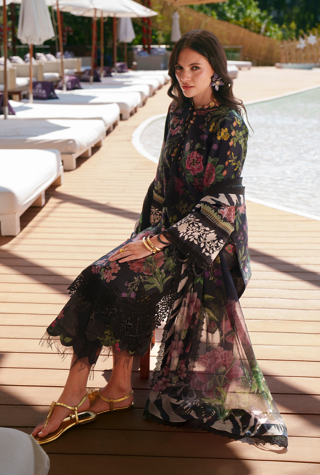 Printed Chikankari