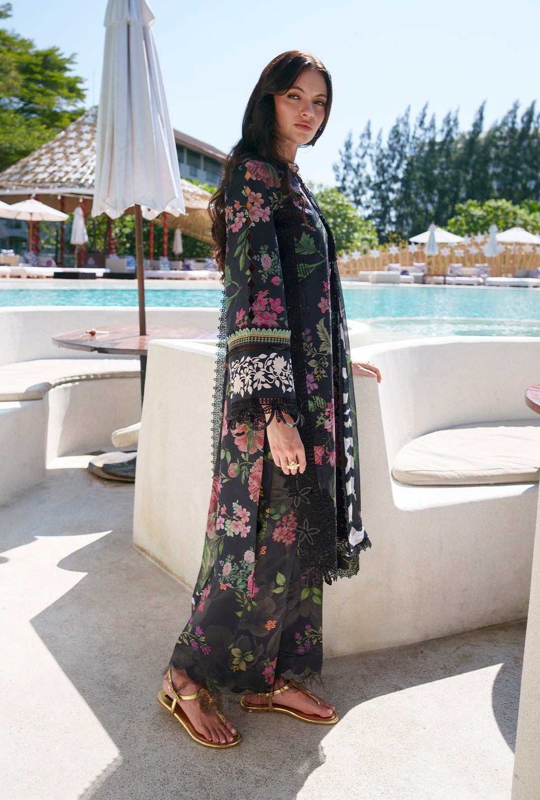 Printed Chikankari