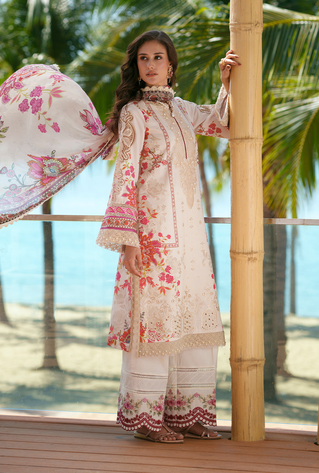 Printed Chikankari
