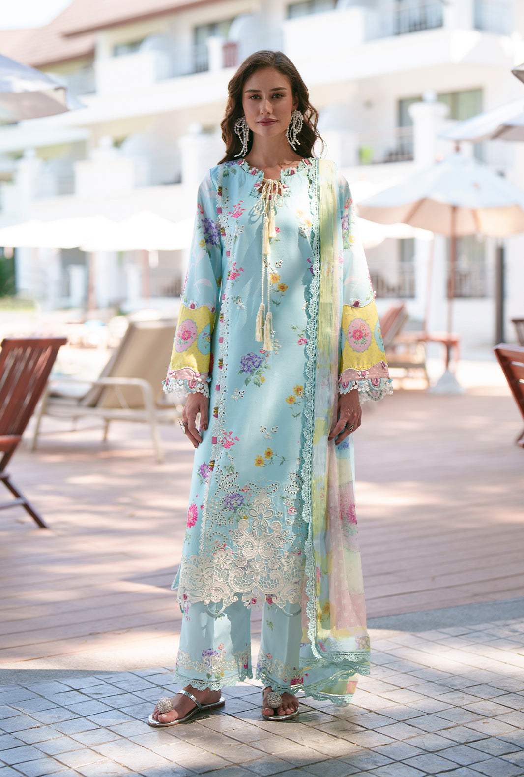 Printed Chikankari