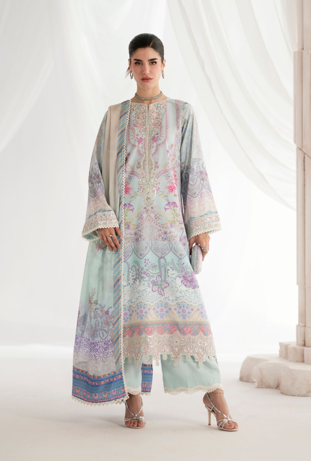 Garden Whisper Printed silk