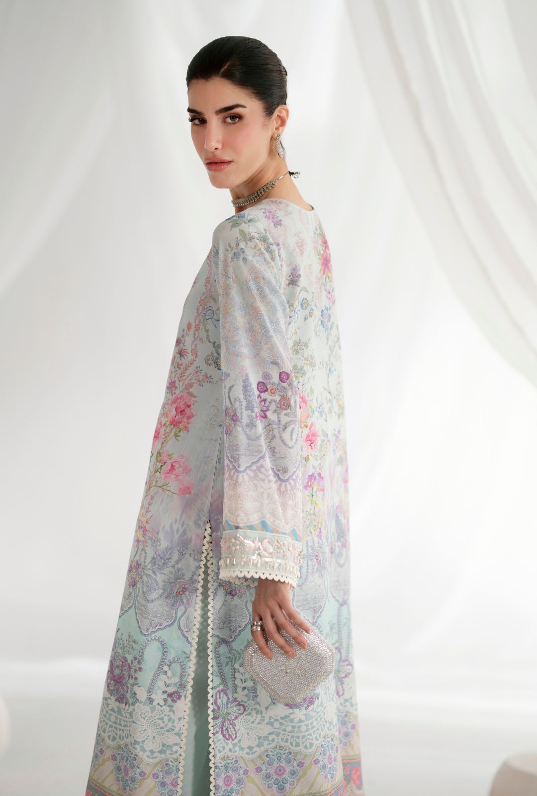 Garden Whisper Printed silk